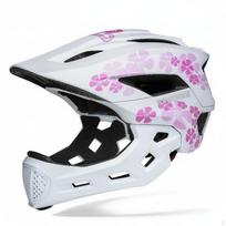 Childrens Bike Helmet Full Coverage Impact Resistant Cycling Gear for Girls, Young Children, Pink white