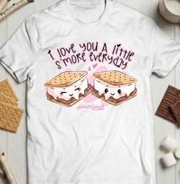 Smores Shirt, Kawaii Marshmallow Pun Tee, Valentine Gift M