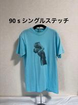 Vintage 90s Single Stitch Basketball Print T- Light Blue Equivalent to M Unisex T-Shirt XXL