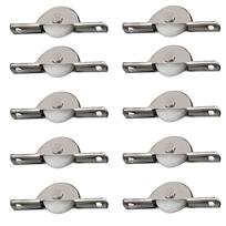 Convenient Hardware Sliding for Drawer Bin Cabinet Casters Door Roller Window Rollers Pulley Wheel 10pcs
