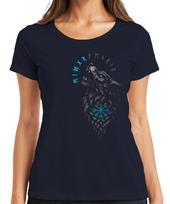 Viking Wolf Norse Vegvisir Runes Valhalla Fenrir Compass Unisexs Tshirt S
