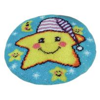 Latch Hook Rug Kits Needlework Doormat DIY Rug Making Kits Needlework Embroidery Rug for Home Decoration žvaigždė