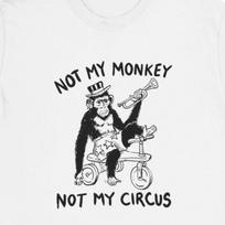 Funny T-Shirt |  NOT MY MONKEY  | Absurd Meme Fans | College Style | Streetwear | Gildan Cotton Unisex S
