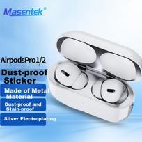 Dust-Proof Sticker for Apple Airpods Pro 2 Second Generation Earphones, Metal Film for Wireless Bluetooth Charging Case 1/3/4, Inner Cover Accessory