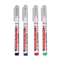 Extra-Long Tip Marker Pen Deep Hole Fine Line Marker for Woodworking Tile Metal & Plumbing Oil-Based Quick-Dry Ink Marker Waterproof Marking Pen for