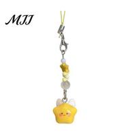 Fine Workmanship Lanyard Decorative Pendant Cartoon Star Beaded Charm Portable Bag Small Phone Accessory with Mobile Hanging Ornament D