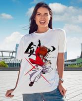 Rurouni Kenshin T-Shirt Samurai X Himura Anime Manga Sagara Yukishiro All Size L