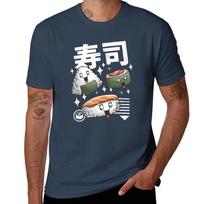 Kawaii Sushi TShirt Big and Tall Crew Neck Tee S