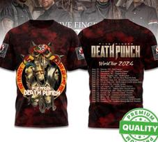 Five Finger Death Punch World Tour 2026 3D AOP Shirt Unisex S-5XL PP3D054 S