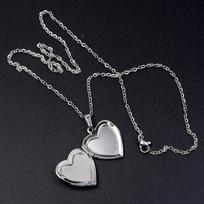 Mood Heart Pendant Necklace Temperature Control Color Change one size