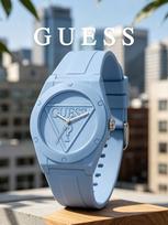 GUESS Moteriškas kvarcinis laikrodis W0979L6 šviesiai mėlyna spalva
