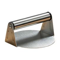 Round Stainless Steel Burger Press for Meat Patties, Steak, Flatbread and Griddle Cooking with Easy Grip Handle