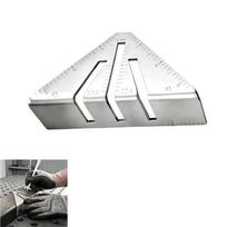 Pipe Layout Angle Miter Square for Metalworking, Beveled Flanges Tool with 45 90 22.5Degree Marking Guides for Cutting