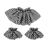 Adult Ruffle Collar Costume Set for Halloween Performance One Size juoda