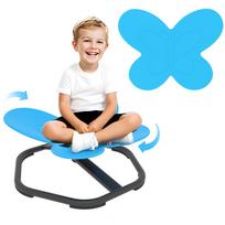 Butterfly-Shaped-kids Swivel Chair, Sensory Spinning Chair for Balance, Coordination Training, Blue 57 x 56.5 x 26.5 cm mėlyna