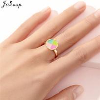 Spinner Rings Rotate Fidget Adjustable Open Finger Ring Rotatable Butterfly Daisy Animal Anti Stress Rings for Women Party Gift resizable