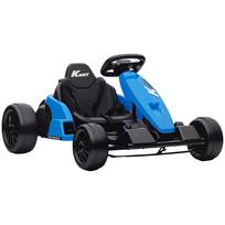24V Elektrinis Go-Kartas, Driftas, Reguliuojama Sėdynė, 5 Taškų Saugos Diržas, Muzikos Funkcija, 6-12 Metų Mėlynas 115 x 77 x 55.5 cm mėlyna