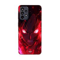 Case - Maniacase - Samsung Galaxy A52s 5G - One Piece Luffy Gear Art - Flexible - Red juoda