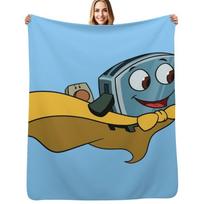 Now This Little Toaster is Brave Throw Blanket Warm Accent Blanket for Living Room Decoration 102x76cm(40x30in)