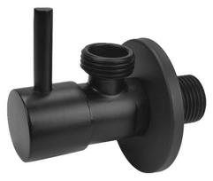 Black Angle Shut-Off Valve 1/2 X1/2  , Ceramic Heads