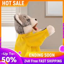 Kung Fu Puppy Action Toy Interactive Stuffed Hand Puppet Dog Action Toy Fun Boxing Husky Tricky Toy with Sound for Party Game China Mainland