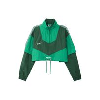 Nike Printed Spliced Half-Zip Stand Collar Sports Jacket Women Jacket Green FB8373-323 S