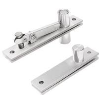 2Pcs Wood Door Pivots Hinges Stainless Steel Concealed Door Hinge 360/90 Degree Rotation Invisible Pivots Door Hardware