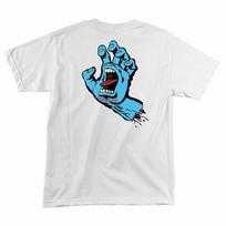 Santa Cruz SCREAMING HAND Skateboard T Shirt WHITE XXXXL