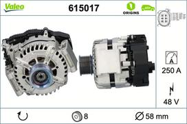 VALEO Kintamosios srovės generatorius, starteris VALEO ORIGINS 48V IBSG - NEW O.E. TECHNOLOGY 615017