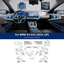 TPU vidinės apsauginės plėvelės BMW X3 G45 2025-2026 Anti-Scratch Skaidrus lipdukas Set / Transparent / RHD juoda