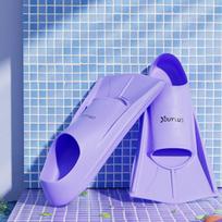 Silicone Short Swim Fins Kids Adults Training Freestyle Breaststroke Snorkeling XS US 3-5