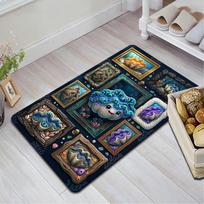 Ocean Shell Gallery Pattern Rug Floor Mat for Living Room or Bedroom Soft and Comfortable Carpet a Gift for Birthday and Holiday. 40x60cm( 15x23in ) įvairiaspalvis