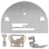 4 Pieces Stitching Apparatus Accessory Kit foot presser Metal Construction Stitch Feeder Set for
