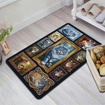 Feline Fantasies Pattern Rug Floor Mat for Living Room or Bedroom Soft and Comfortable Carpet a Gift for Birthday and Holiday. 40x60cm( 15x23in ) įvairiaspalvis