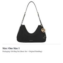 MICHAEL KORS Nolita Matte Leather Shoulder Bag Medium Womens Black 30F5GY5M2L-BLACK One Size 1 juoda