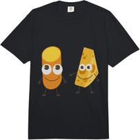 Macaroni and Cheese Funny Caricature Gift Comfort Colors Adult Heavyweight  Unisex T-Shirt XXXXL
