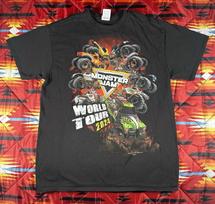 2024 Monster Jam Trucks World Tour  Adult Large Grave Digger Delta Pro Unisex T-Shirt L