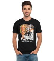 Jeff Spicoli Surfing Tour Black T  mens XL Unisex T-Shirt L