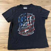 Rock & Roll Denim black Graphic Tee Y2K Style music band Size XL Unisex T-Shirt S