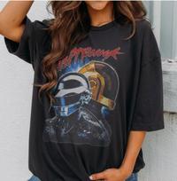 Daft Punk T  Vintage Electronic Music Tee Unisex T-Shirt L
