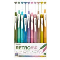 10pcs Marker pen Colored Gel Pen Fine Tip Student Writing Pen Art Drawing Pen  Painting Style 1