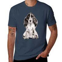 Cocker Spaniel Illustration Tshirt Quick Dry Fishing Tshirt S