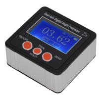 Digital Angle Gauge Dual Axes Digitial Angle Protractor with Backlight and Magnetic Base for Carpentry Building Masonry Aluminum alloy + ABS