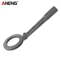 ANENG Handheld Metal Detector Portable Electronic Metal Detecting Device Airport Security Metal Detector 180°Foldable Head with Light and Sound Alerts ABS
