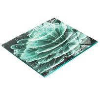 Decorative Tempered Glass Cutting Board Fractal Flower 60X52 Cm