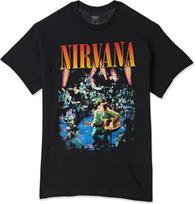 Nirvana band graphic print black T-shirt XXXL