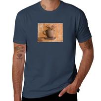 Steaming Coffee Color Tshirt Holiday Party Tee Shirt S