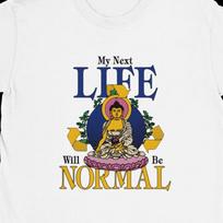Funny T-Shirt |  My Next LIFE Will Be NORMAL  | Absurd Meme Fans | College Style | Streetwear | Gildan Cotton Unisex L