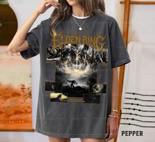 Limited Elden Ring Metal Style T-shirt, Shadow Of Erdtree T-Shirt, Metal T-Shirt, Black Metal T-Shirt, Gift For Woman and Man Unisex T-Shirt XL