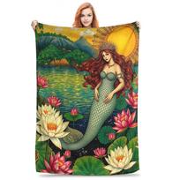 Sun Halo Blankets Multi-function Flannel Sofa Throw Blanket for Home Bedroom Office Throws Bedspread Quilt 75x90cm